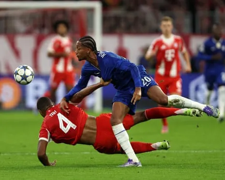 Chelsea's manager fumes as the German giants defender Jonathan Tah avoids red card during Champions League defeat